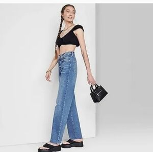 Super High-Rise Str Jeans 0 or 00 w/Rhinestones - Wild Fable
